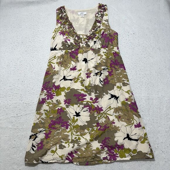 LOFT Dresses & Skirts - Ann Taylor LOFT Petites Women's 4P Silk Blend Floral A-Line Empire Waist Dress